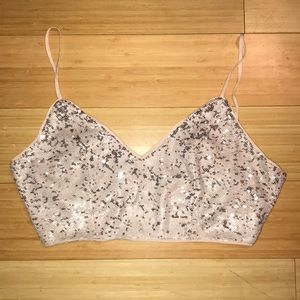 Sparkly crop top
